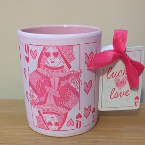 Pink Queen of Hearts ceramic Mug brand new